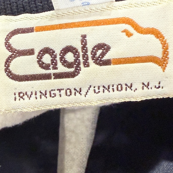 Vintage Retro Varsity Jacket Black Silky Polyester by Eagle USA EUC Women Small - Picture 6 of 9